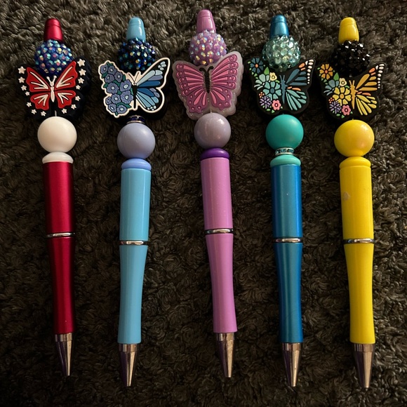 Hand Crafted Other - Colorful Butterfly Pens pick one